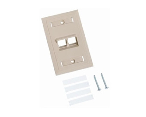 COMMSCOPE ENTERPRISE SOLUTIONS  107713547  M12AS-246              Angled Specialty Faceplate, ivory