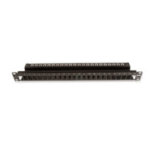 SIEMON COMPANY  TM-PNLZ-24-01               Copper, Patch Panel, Tera / MAX, Empty, Shielded, 24 Openings, Flat, 1U, Black, Fixed Wire Manager