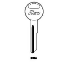 KABA ILCO CORP  Y149-NP NP A34  IAE00001702              Vehicle Key Blank, Brass, Nickel Plated, 34 Price Group, For Chrysler