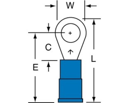 3M  7000133282  MNG14-10R/LX              3M Scotchlok Ring Nylon Insulated, 100/bottle, MNG14-10R/LX