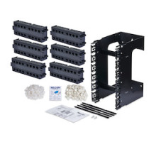 BELDEN RVAXCTK96JBK        REVConnect Wall-Mount Termination Kit Jack, 96-Port includes 100 cores