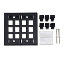 BELDEN  AX102257               KeyConnect Faceplates 12-Port, with ID Windows, Double Gang, Flush