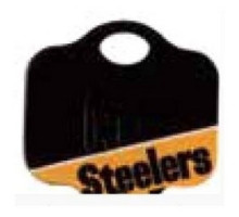 KABA ILCO CORP  KW1-NFL-STEELERS A46               Decorative Key Blank, NFL Team Key, Kwikset/Titan, Steelers Logo, KW1 Keyway, 46 Price Group