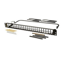 ORTRONICS  PHDHJU24  OR-PHDHJU24              Jack Panel, High Density, Flat, Unloaded, 24-Port, 1RU, 19