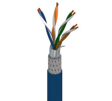 BELDEN  7921A 0061000               24 AWG -4 PAIR STP-CMR SOLID B CONDUCTOR CAT5E FT4, PO/PV CONDUCTOR FOIL+70% T CONDUCTOR BRAID BLUE JK, INDSTRANDEDIAL GRADE W/DW