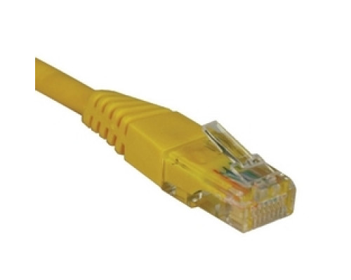 TRIPP LITE N002-015-YW        Cat5e 350MHz Molded Patch Cable RJ45 M/M - Yellow, 15-ft.