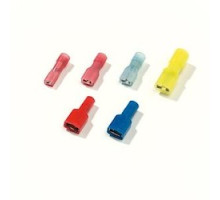 THOMAS & BETTS  RA63V               Polycarbonate Insulated Female Disconnect Terminal Brazed Barrel Wire Range 0.5-1.5 millimeters squared Tab Size 4.8mm x 0.5mm