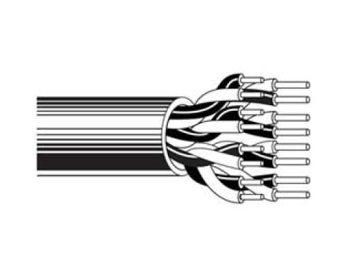 BELDEN  8740 060U1000               Multi-Pair Cable, 1 Pair, 22 AWG, Solid, Tinned Copper, Twisted Pair, PVC Insulation, PVC Jacket