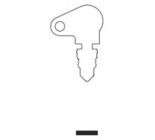 KABA ILCO CORP  1147 NP A01  AD01009002              Vehicle Key Blank, Brass, Nickel Plated, 1 Price Group, For Golf Cart, Yard Tractor