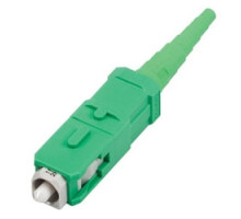 CORNING 95-200-44        UniCam Standard-Performance Connector, SC APC, Single-mode OS2 , ceramic ferrule, logo, single pack, green housing, green boot