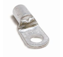 THOMAS & BETTS  K975NP               Non-Insulated Tubular Ring Terminal, Length 2.08in, Width 0.93in, Bolt Hole 1/2in, Wire Range 2/0AN-3/0, Copper, Nickel Plated, 50 Pack