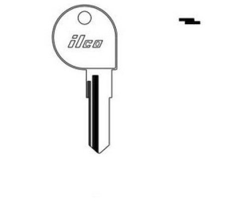 KABA ILCO CORP  X142 NP A15  AA00016392              Vehicle Key Blank, Brass, Nickel Plated, 15 Price Group, For Harley Davidson