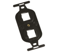 COMMSCOPE ENTERPRISE SOLUTIONS  106628852  M106FR2-003              M106 Flush Mounted Modular Mounting Frame, Two Port Black