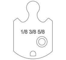 SCHLAGE ALLEGION BRAND  B520-732        Door Lock Cylinder Cam, For 1-1/8