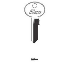 KABA ILCO CORP  1634 NP A03  AL00000582              Cylinder Lock Key Blank, Brass, Nickel Plated, 3 Price Group, For Wind