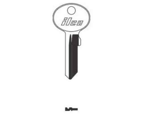 KABA ILCO CORP  1634 NP A03  AL00000582              Cylinder Lock Key Blank, Brass, Nickel Plated, 3 Price Group, For Wind