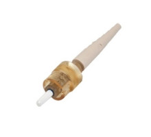 CORNING 95-000-50        Unicam Standard-performance Connector, ST Compatible, 62.5 µm Multimode OM1 , Ceramic Ferrule, Logo, Single Pack, Amber Housing, Beige Boot
