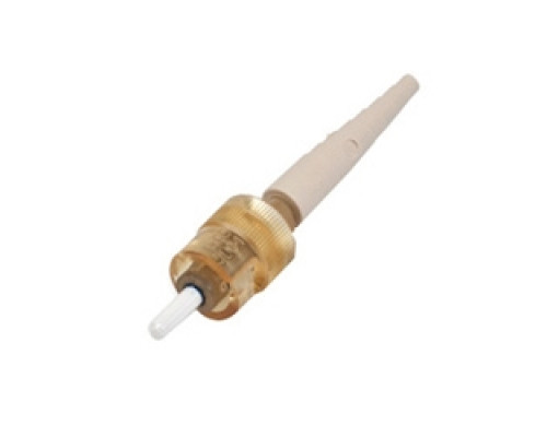 CORNING 95-000-50        Unicam Standard-performance Connector, ST Compatible, 62.5 µm Multimode OM1 , Ceramic Ferrule, Logo, Single Pack, Amber Housing, Beige Boot