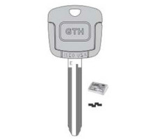 KABA ILCO CORP  EK3-TOY43 NP A62  AX00003680              Vehicle Key, E, Electronic, Cloning Tool, Brass, Nickel Plated, 62 Price Group, For Saturn, Toyota