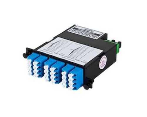ORTRONICS M4LCQ24-09        Cassette, M4, LC Quad, 1U, single-mode, 24F, 2MPO M
