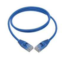 TRIPP LITE N261-S03-BL        Cat6a Gigabit Snagless Molded Slim UTP Network Patch Cable RJ45 M/M , Blue, 3 ft.