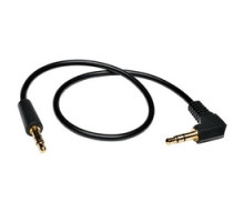 TRIPP LITE P312-003-RA        3.5mm Mini Stereo Audio Cable with one Right Angle plug M/M , 3-ft.