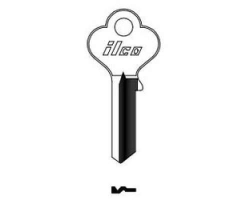 KABA ILCO CORP  X1014F NP A02  EA27              Cylinder Lock Key Blank, Brass, Nickel Plated, 2 Price Group, For Eagle Lock