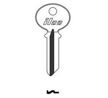 KABA ILCO CORP  1049D NP A14  AA40139012              Cylinder Lock Key Blank, Brass, Nickel Plated, 14 Price Group, For Safe