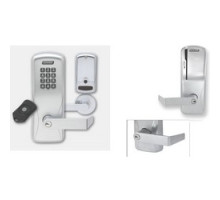 SCHLAGE ALLEGION BRAND  CO220-MS75MS-RHO-626-L-RH 4B 09663 10072 134        Electronic Door Lock, Mortise Chassis, Magnetic Stripe, Right Hand, Rhodes Lever, 4AA Battery, Satin Chrome, Without 6-Pin Cylinder, For Classroom