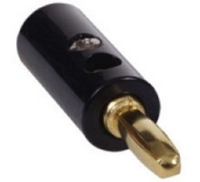 HUBBELL PREMISE WIRING  SPPBK10               Snap-Fit, Banana Plug, Black, 10 Pack