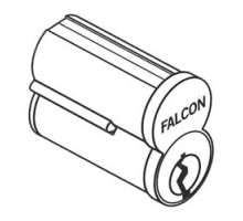 FALCON LOCK  C646 A 626               Door Lock Cylinder, Interchangeable Core, 6-Pin, Uncombinated, Standard, A Keyway, Satin Chrome
