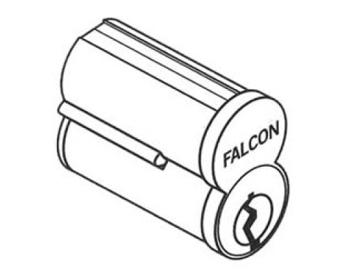 FALCON LOCK  C646 A 626               Door Lock Cylinder, Interchangeable Core, 6-Pin, Uncombinated, Standard, A Keyway, Satin Chrome