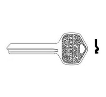 FALCON LOCK  KB628 D  043156885640              Door Lock Key Blank, Standard, 7-Pin, D Keyway, For Interchangeable Core Cylinder