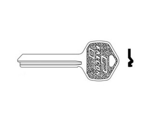 FALCON LOCK  KB628 D  043156885640              Door Lock Key Blank, Standard, 7-Pin, D Keyway, For Interchangeable Core Cylinder