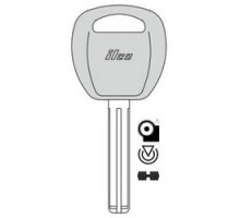 KABA ILCO CORP  HY20-PT NS  IAX00004683              Vehicle Key Blank, Transponder Key, Special Key Machine, Brass, Nickel Plated, For Hyundai, Kia