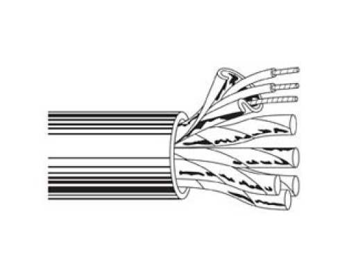 BELDEN  8777 0601000               Multi-Conductor - Shielded Twisted Pair Cable 3 Shield PR 22 AWG PP PVC Chrome