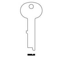 KABA ILCO CORP  SY12 NS A54               Safe Deposit Key Blank, 0.315