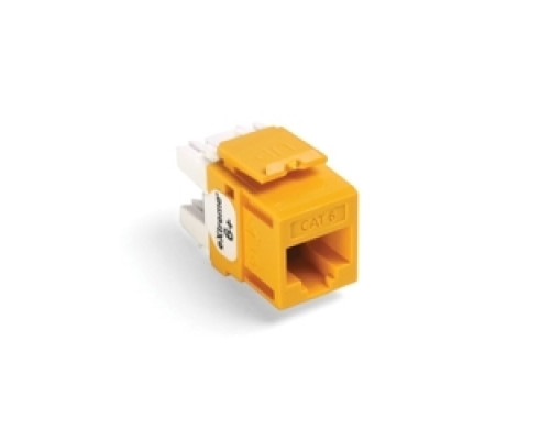 LEVITON  61110-RY6               eXtreme 6+ QuickPort Connector, Category 6, Yellow