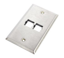 COMMSCOPE ENTERPRISE SOLUTIONS  108615188  M12SP              M12SP 2-Port Single Gang Stainless Steel Faceplate