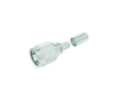 TIMES MICROWAVE EZ-240-TM-RP-X 3190-2892       TNC-MALE PLUG CRIMP REVERSE POLARITY NON-SOLDER PIN NO BRAID TRIM
