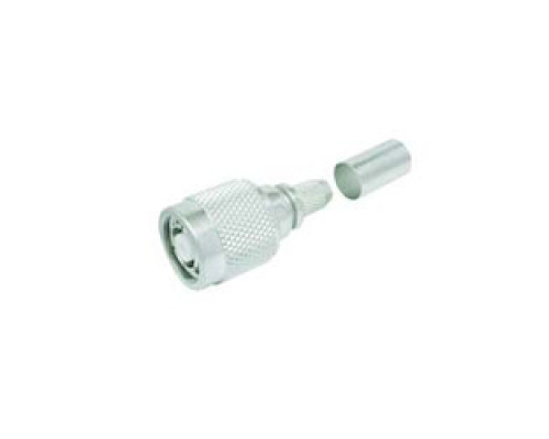 TIMES MICROWAVE EZ-240-TM-RP-X 3190-2892       TNC-MALE PLUG CRIMP REVERSE POLARITY NON-SOLDER PIN NO BRAID TRIM