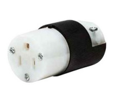 HUBBELL-KELLEMS DIV  HBL5269C               Straight Blade Connector, Insulgrip, Grounding, 2-Pole, 3-Wire, 125 Volt, 15 Ampere, NEMA 5-15R, 0.23 to 0.72