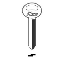 KABA ILCO CORP  S1167FD NP A04  IAL5975700B              Vehicle Key Blank, Secondary, Brass, Nickel Plated, 4 Price Group, For Ford, Mazda