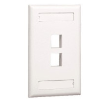 PANDUIT  NK2FBL               NK 2Pt Screw-On Faceplate w/L BL EA