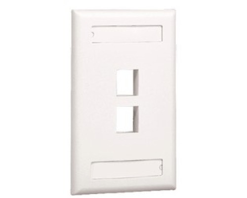 PANDUIT  NK2FIGY               NK 2Pt Screw-On Faceplate w/L IG EA