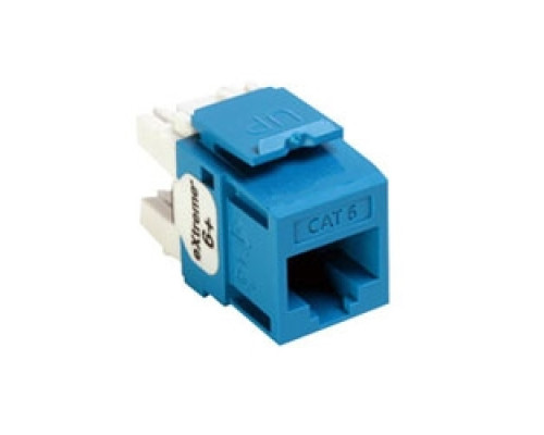 LEVITON  61110-RL6               eXtreme 6+ QuickPort Connector, Category 6, Blue