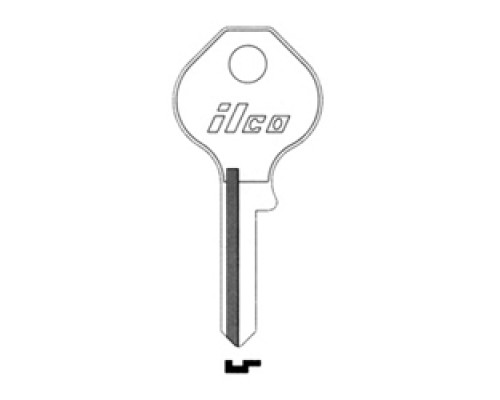 KABA ILCO CORP  1092E NP A05  AA00014972              Cylinder Lock Key Blank, Brass, Nickel Plated, 5 Price Group, For Master