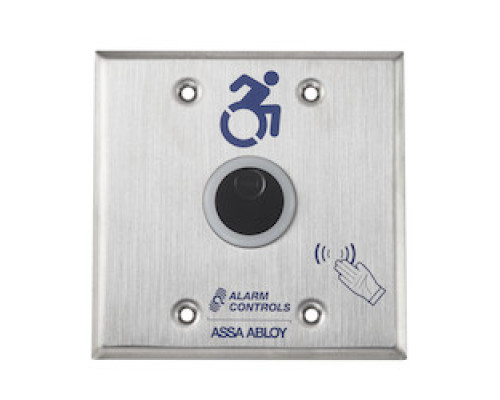 ALARM CONTROLS  NTB-2A-BK               The Alarm Controls NTB Series is a battery powered No Touch Request to Exit Station that uses infrared sensors to reliably allow safe egress or to activate a device, with a simple hand presentation.