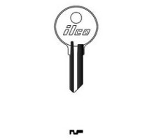 KABA ILCO CORP  1069 NP A02  AL2631106B              Cylinder Lock Key Blank, Brass, Nickel Plated, 2 Price Group, For Hudson