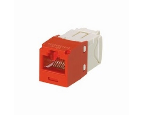 PANDUIT  CJ688TGRD               Mini-Com UTP RJ45 Cat 6 TG Jack Module Red